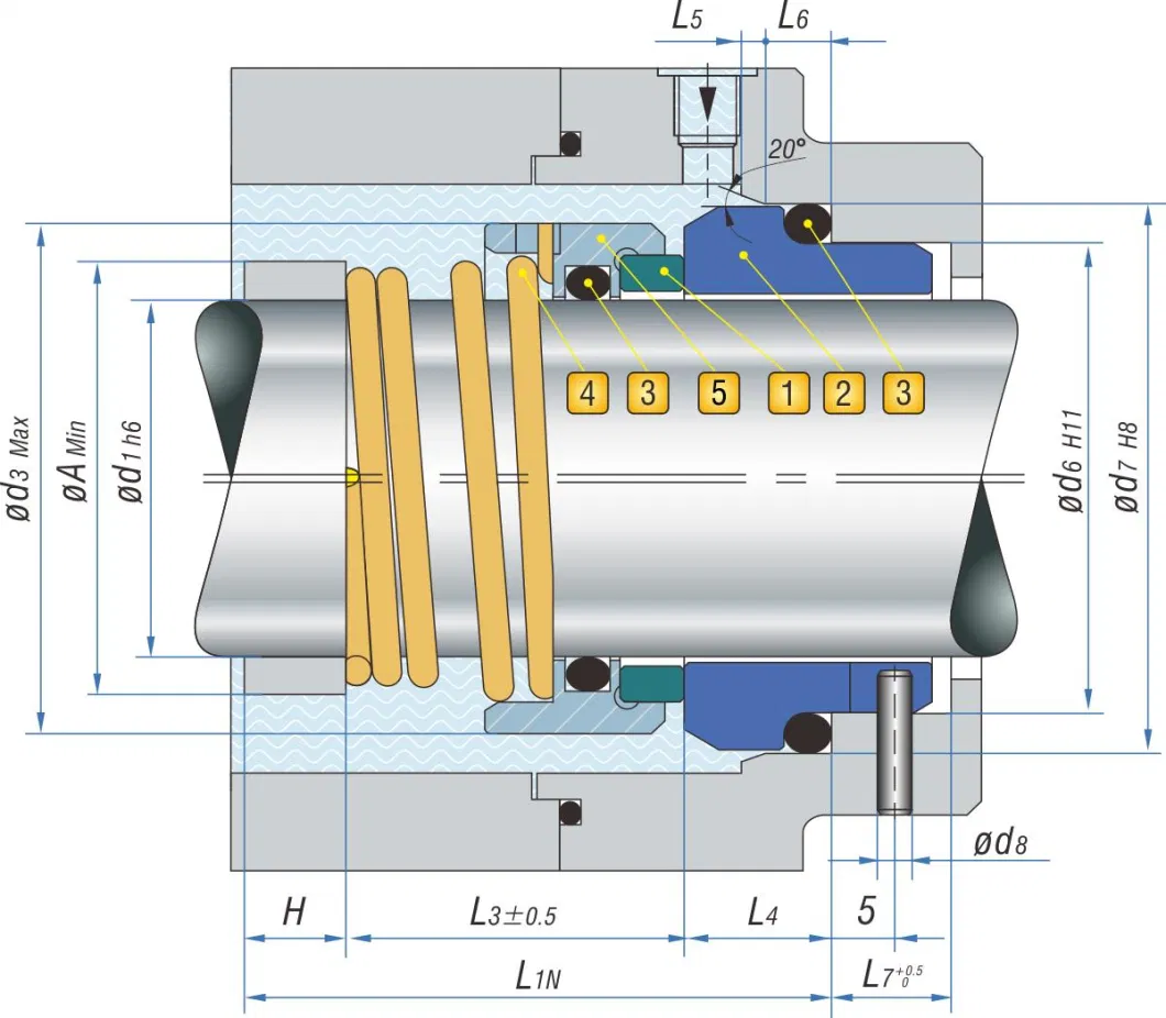 Mechanical Seal Tg120cg|Pump Seal M37 Series|Conical Spring Mechanical Seals
