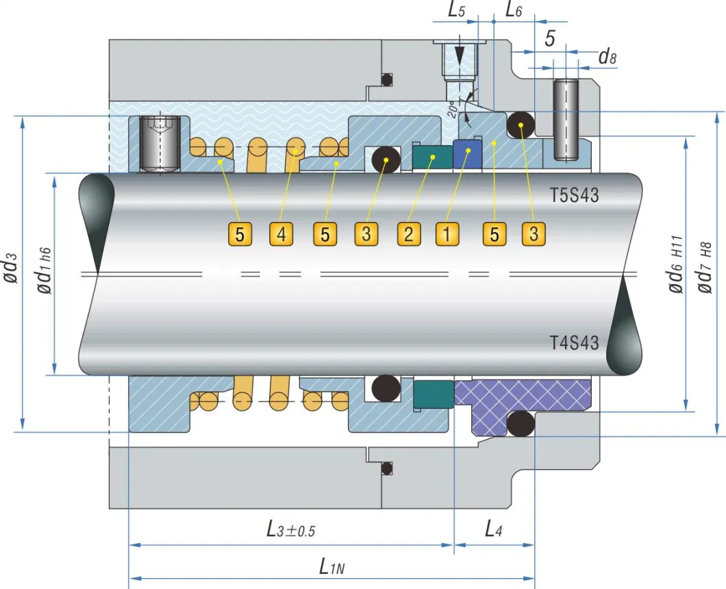 Mechanical Seal Tg1527|Pump Seal Parallel Spring Mechanical Seals